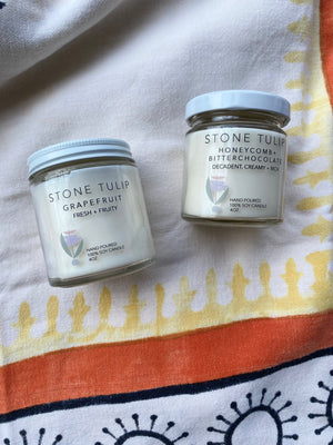Stone Tulip Jar Candles - various scents